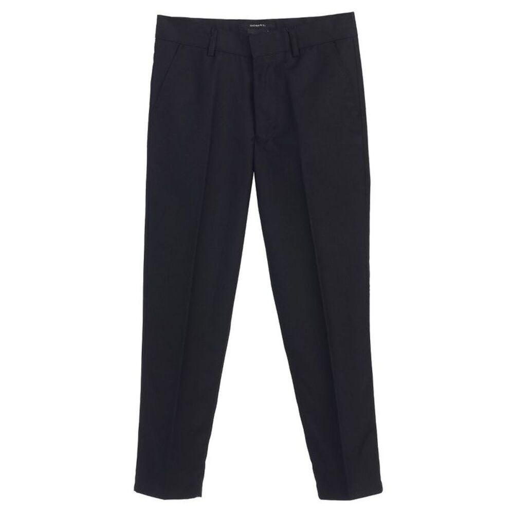 Gioberti Boy's Flat Front Dress Pants Black 14